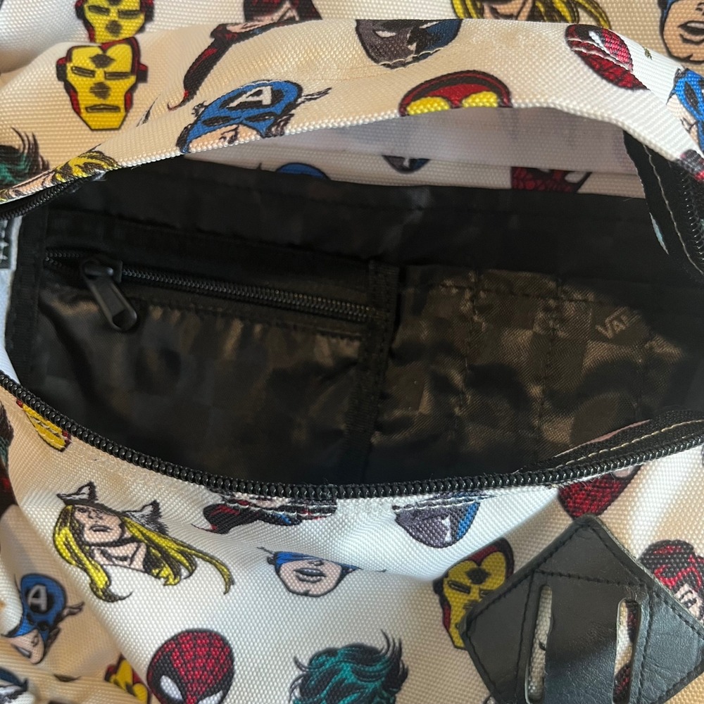 Vans x Marvel Avengers Backpack White All Over Superhero Print Old Skool Bag - Picture 4 of 6
